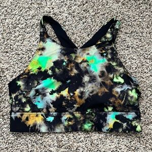 Fabletics Dark Tiedye Sports Bra